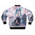 Hatsune Miku anime-inspired bomber jacket with colorful graphics and patterns - Back