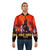 Duke Nukem 3D retro game print on a high contrast bomber jacket - Lifestyle