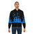 Blue abstract water splash bomber jacket - Lifestyle
