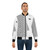 Black Lives Matter (BLM) graphic printed on a white bomber jacket - Lifestyle