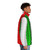 Italian flag puffer jacket with vibrant green, white and red colors - men side right