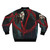 V for Vendetta inspired bomber jacket featuring the iconic Guy Fawkes mask design - Back