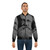 Vintage-style bomber jacket featuring the portrait of Peter Kropotkin, the renowned Russian communist and anarchist. - Lifestyle