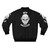 Vintage bomber jacket with a design featuring an ape or monkey, representing the evolution of mankind - Back