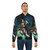 Hades 2 video game inspired bomber jacket featuring key characters and elements from the game. - Lifestyle
