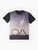 The OA TV series graphic t-shirt featuring the 5 movements design in a dark, pop art landscape - Flat lay