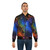 Galaxy Eagle Bomber Jacket with Astronomy and Sci-Fi Inspired Design - Lifestyle