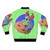 Tricky Madness Combat Bomber Jacket with Graphic Design - Back
