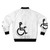 Infinite Jest Bomber Jacket with Assassins des Fauteuils Rollents Design - Back