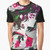 Vivid koi fish design on a colorful t-shirt