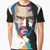 Steve Jobs Portrait Graphic T-Shirt with Computer, Apple, and Blueprint Design