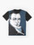 Graphic illustration of Rachmaninoff, the renowned Russian composer and pianist - Flat lay