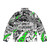 Dedsec puffer jacket featuring the iconic Dedsec logo and design - Back
