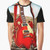 Melted guitar surreal abstract vintage graphic t-shirt design