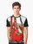 Melted guitar surreal abstract vintage graphic t-shirt design - Men