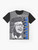 Hector Lavoe, the iconic salsa singer, featured on a graphic t-shirt - Flat lay