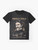 Nikola Tesla graphic t-shirt featuring a stylish pop art design with the inventor's name and a science-inspired quote. - Flat lay