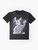 FNAF Security Breach Vanny Joker Black and White Graphic T-Shirt - Flat lay