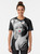 Vintage Silkstone Doll Graphic T-Shirt featuring a black and white image of a classic doll with red lipstick - Women