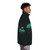 Island Folk Puffer Jacket featuring a music and nature inspired design - men side right