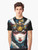 Savage Princess Graphic T-Shirt featuring tribal-inspired design with feathers, war paint, and shaman-like beauty - Men