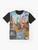 Hieronymus Bosch fantasy graphic t-shirt with vintage style - Flat lay