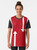 Stylish 60s mod-inspired t-shirt featuring Mondrian-style graphic arrows design in black and white. - Women