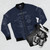 SpaceX Starship Superheavy Blueprint Bomber Jacket - Flat lay
