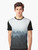 A nature landscape graphic t-shirt featuring trees, fog, and mountains for outdoor adventure and wanderlust - Men