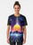 Neon Sunrise Graphic T-Shirt with Retro Vaporwave Design - Women