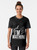 Mathing graphic t-shirt with a trendy geometric pattern design - Women