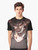 Smile graphic t-shirt with a funny hyena or yeen print design - Men