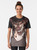 Smile graphic t-shirt with a funny hyena or yeen print design - Women