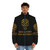 Iron Warriors Tactical Puffer Jacket with LVLegion Military Skull Logo - men front