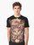 Cheshire Cat Graphic T-Shirt - Alice in Wonderland Inspired Retro Design - Men