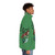 Irish Mermaid Puffer Jacket featuring a redhead mermaid design - men side right