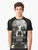 Skull graphic t-shirt with a dark, moody design for fans of horror and gothic style - Men