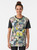 Colorful parrot graphic design on a t-shirt, featuring a comic-style illustration of a bird. - Women