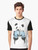 Illustration of a cute panda wearing boxing gloves on a graphic t-shirt - Men