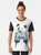 Illustration of a cute panda wearing boxing gloves on a graphic t-shirt - Women