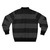 Black and grey striped bomber jacket with large horizontal stripes - Back
