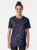 Night Constellations Graphic T-Shirt featuring stars, galaxies, and celestial elements in a visually striking design. - Women