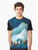 Celestial Moon Bay graphic t-shirt with nature and abstract design - Men