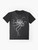 Octopus graphic t-shirt with detailed black and white tentacle design - Flat lay