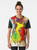 Marc Chagall's colorful dance painting depicted on a graphic t-shirt - Women