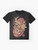 Daruma's Ramen Graphic T-Shirt featuring a Japanese inspired design with a Daruma doll and ramen noodles - Flat lay