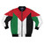 Palestine flag-themed bomber jacket with bold design