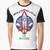 A graphic t-shirt design featuring the words "Across the Universe" with a cosmic, galaxy-inspired backdrop and the Beatles band members.
