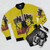 80s synthpop The Residents Commercial Album bomber jacket - Flat lay