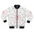 Silk (Cindy Moon) Spiderverse Bomber Jacket featuring a bold Marvel Comics design